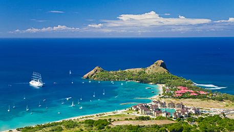 Sky View Of Saint Lucia